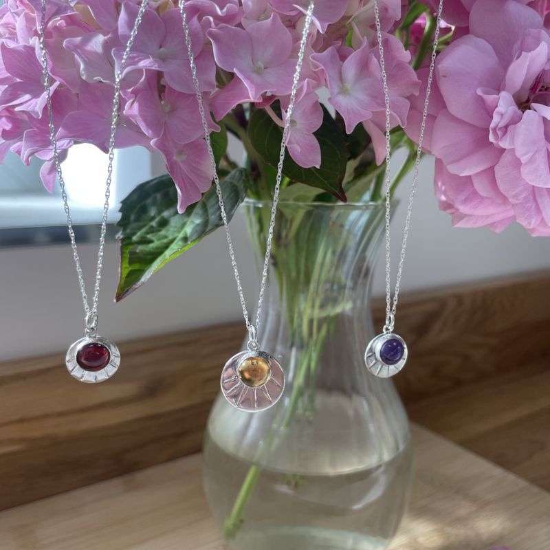 Amethyst Sunbeam Pendant