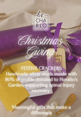 Charity Christmas Crackers – Handmade Silver Studs