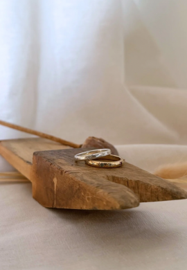 Silver Star Ring with White Topaz