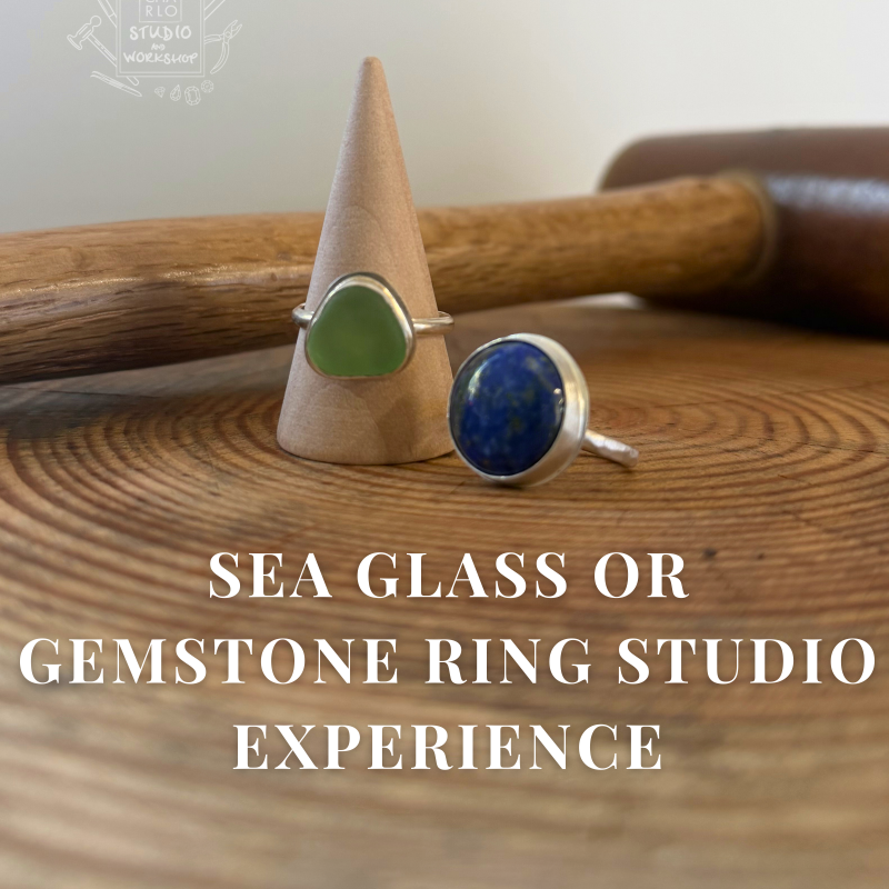 Sea Glass or Gemstone Ring Studio Experience