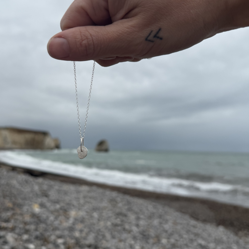 Pebble Hag Stone Pendant