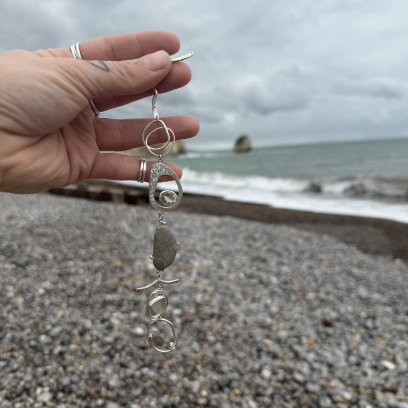 The Bay Bracelet | Green Amethyst, Sea Glass & Coastal Gemstones